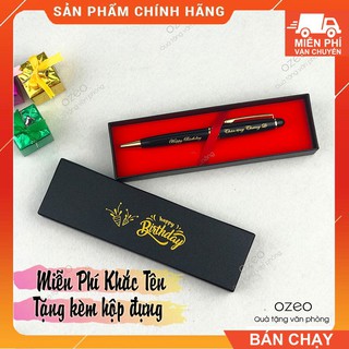[Free Khắc Tên_Tặng Hộp Giấy] Bút Bi Ký Tên Bk032 Có Khắc Laser Tên Theo Yêu Cầu Làm Quà Tặng Sinh Nhật Ý Nghĩa  _Ozeo