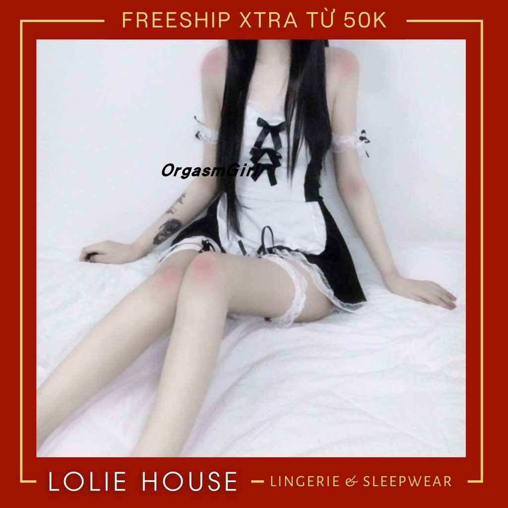 Cosplay hầu gái sexy anime maid cute Váy đầm ngủ cosplay cô hầu gái gợi cảm LOLIE HOUSE - CP40 | BigBuy360 - bigbuy360.vn