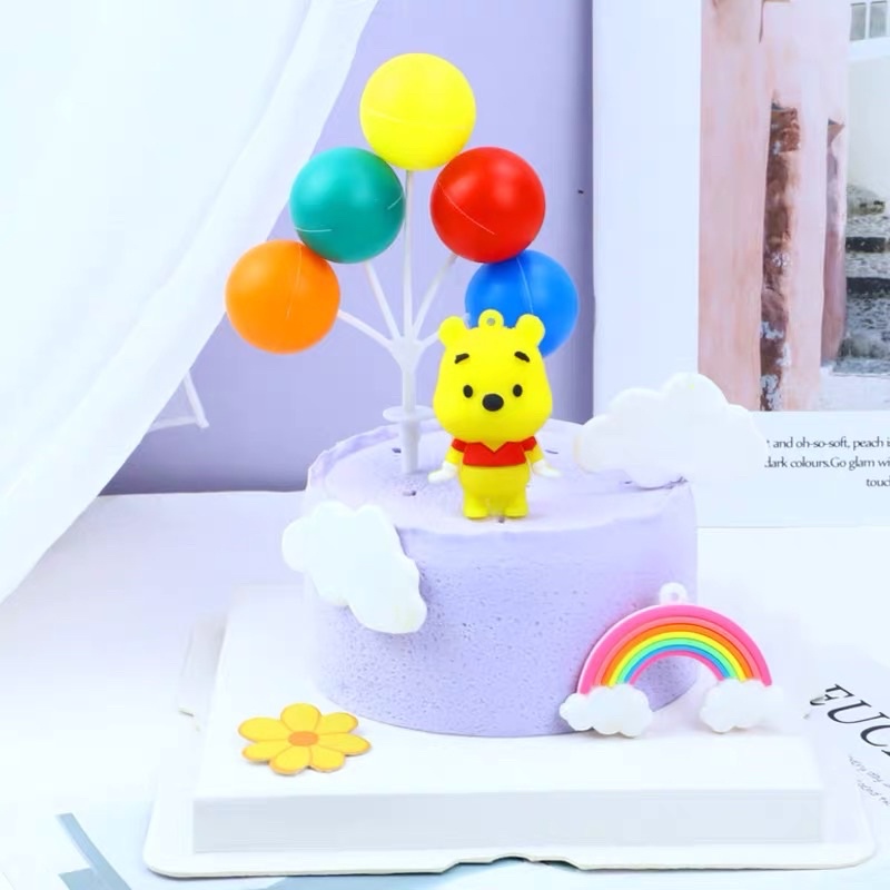 Chùm Bóng Nhựa Trang Trí Bánh