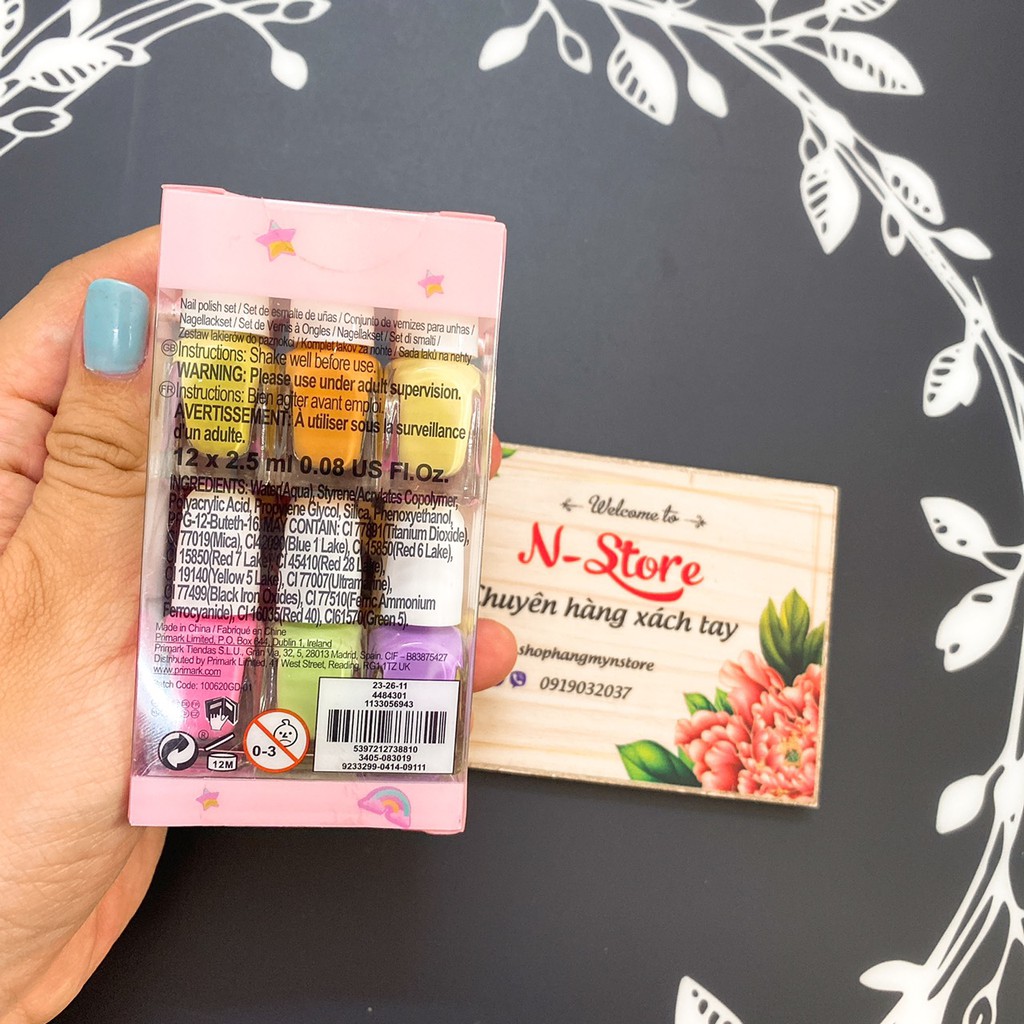 Set sơn móng tay của Pháp dành cho trẻ em