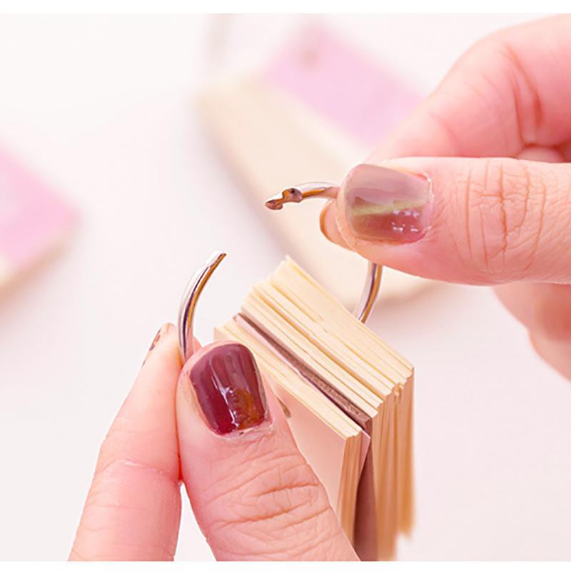 Sổ ghi chú mini treo chìa khóa hình ngựa thần Unicorn ( 100 trang,khoen tròn )