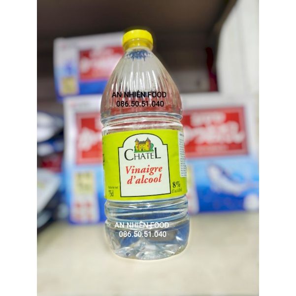 Giấm Trắng Chatel Pháp 750ml annhienfooddeli