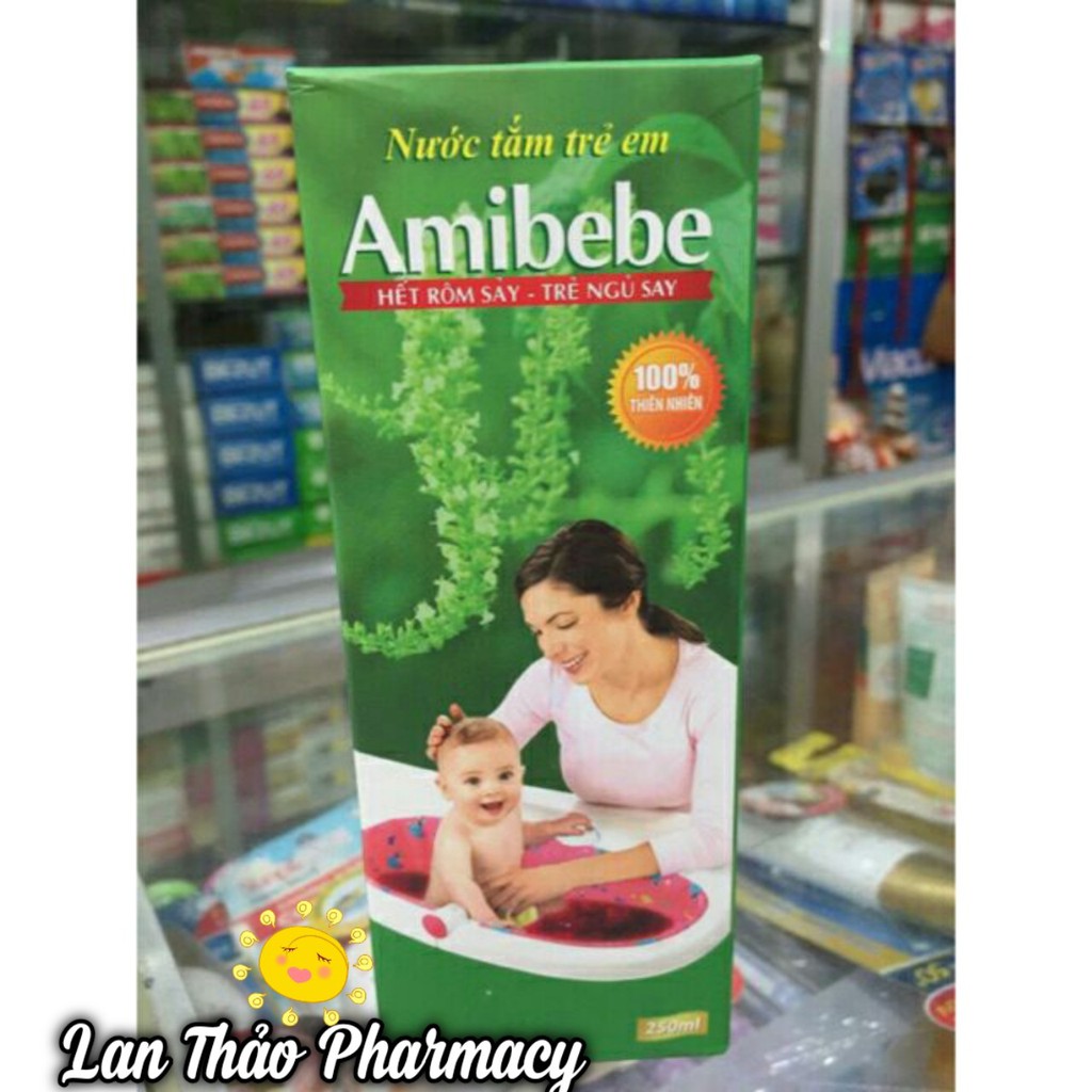 AMIBEBE 250ml Nước Tắm Ngừa Rôm Sẩy Cho Bé Giá Tốt