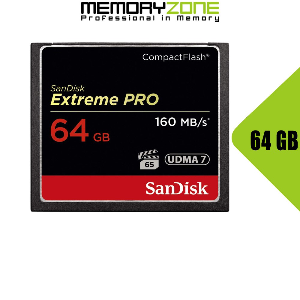 [Mã 156ELHA80K giảm 6% đơn 400K] Thẻ Nhớ CompactFlash (CF) SanDisk Extreme Pro 64GB 1067X SDCFXPS064GX46