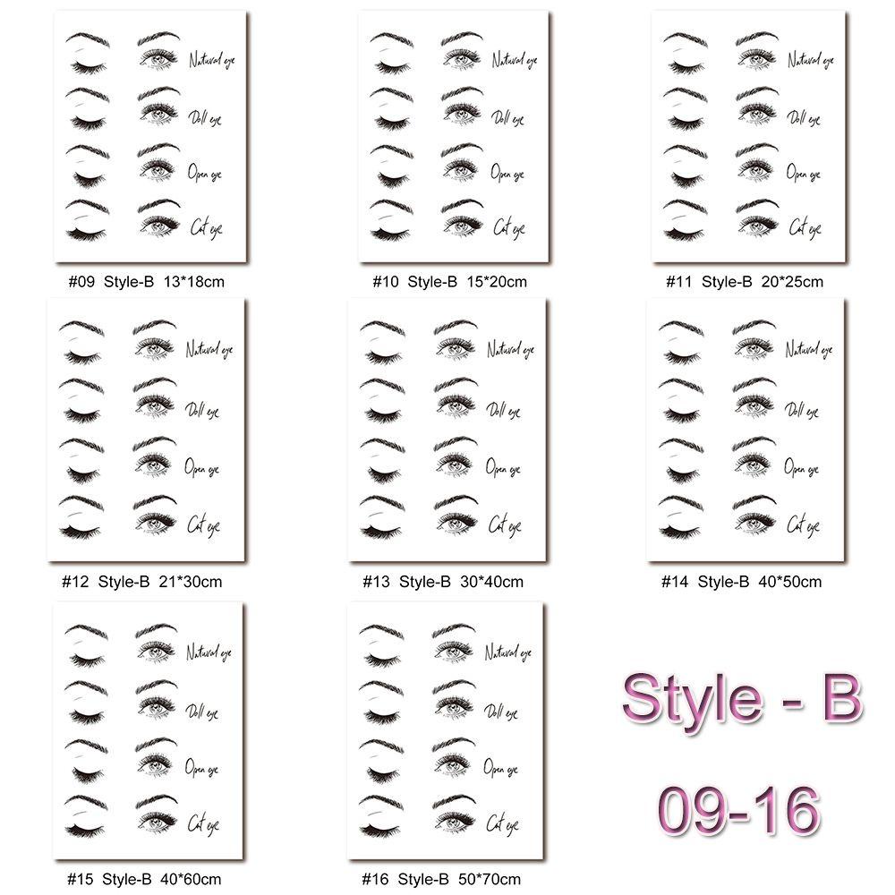 Tranh Treo Tường Nghệ Thuật Hiện Đại Không Có Khung Hình Lông Mi Trang Trí Nội Thất