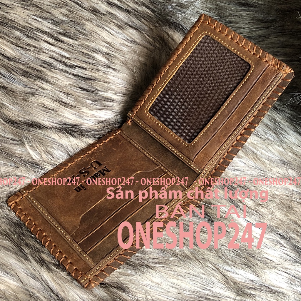 Bóp nam, ví nam PHONG CÁCH LỊCH LÃM  A175V da bò thật 100%