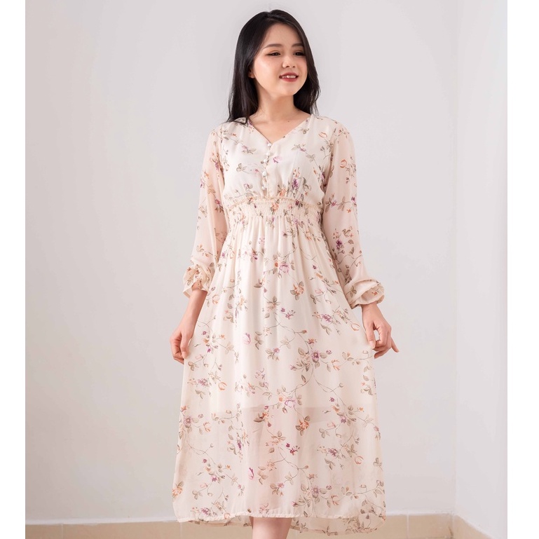 Đầm công chúa đính hoa Ulzzang kèm ảnh thật 👑🌨 Đầm hoa nhí vintage Zuca shop