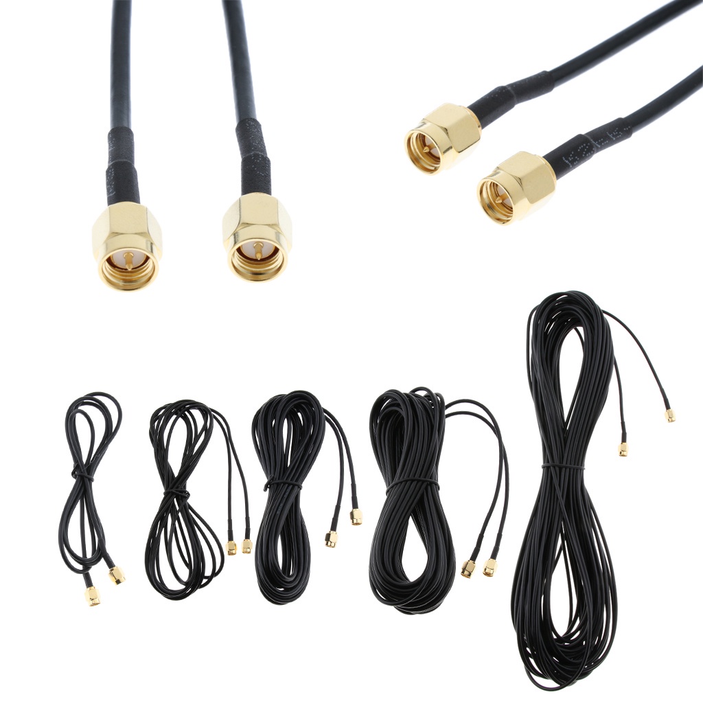 Dây Cáp Nối Dài Ăng Ten Rp-Sma M / M Cho Bộ Định Tuyến Wifi Không Dây 1m 61 | BigBuy360 - bigbuy360.vn
