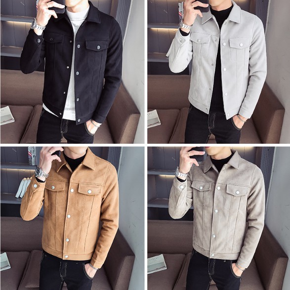 Áo Khoác Nam 2020 Da lộn mềm mịn chất như giá tiền - Áo khoác nam mẫu mới nhất năm nay | BigBuy360 - bigbuy360.vn