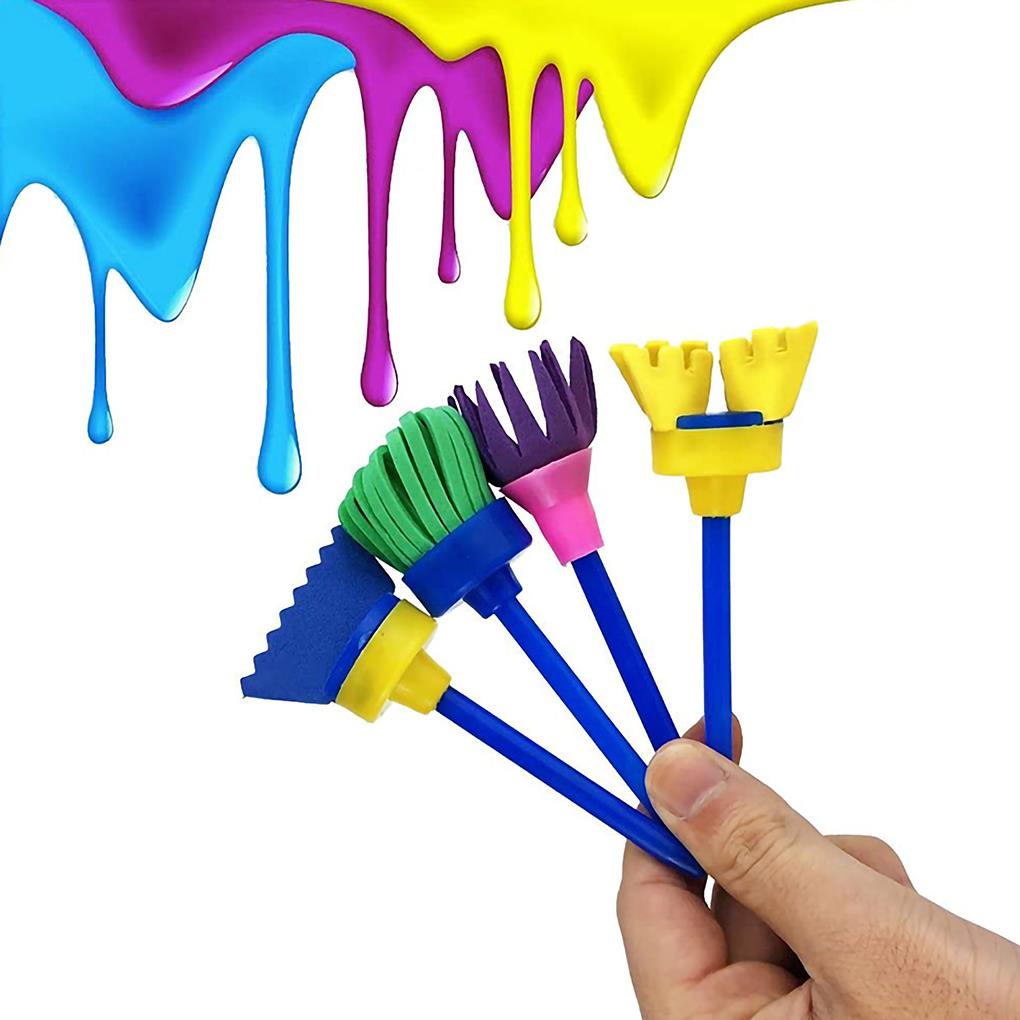 Set 30 Cọ Xốp Vẽ Tranh Giáo Dục Sớm Cho Bé