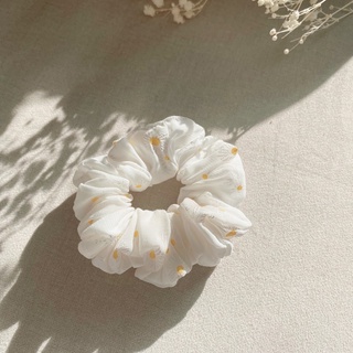 Dây Buộc Tóc Scrunchies Hoa Cúc Trắng - PK0046