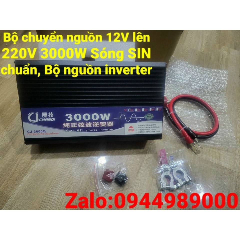 Bộ chuyển nguồn từ điện 12V lên điện 220V