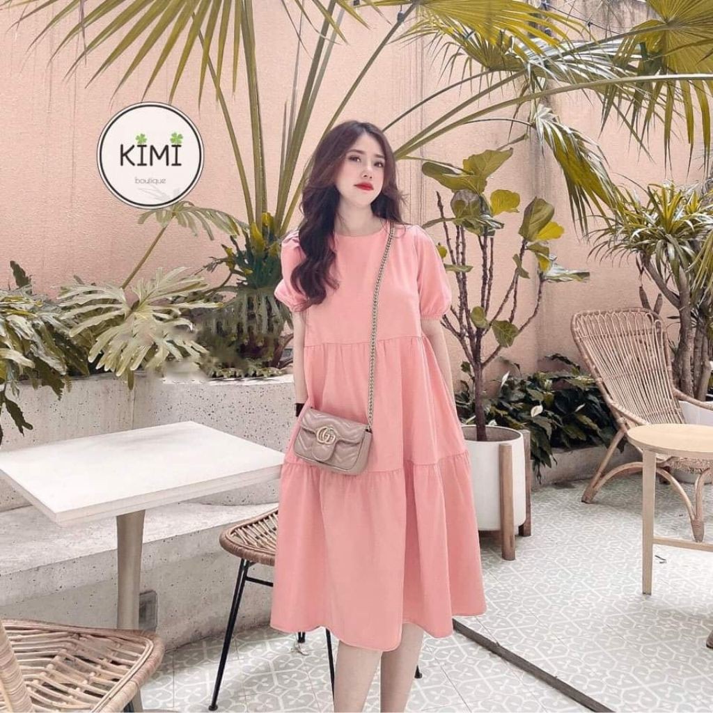 Váy bầu thời trang thiết kế M269 chất cát hàn freesize từ 45 đến 70kg