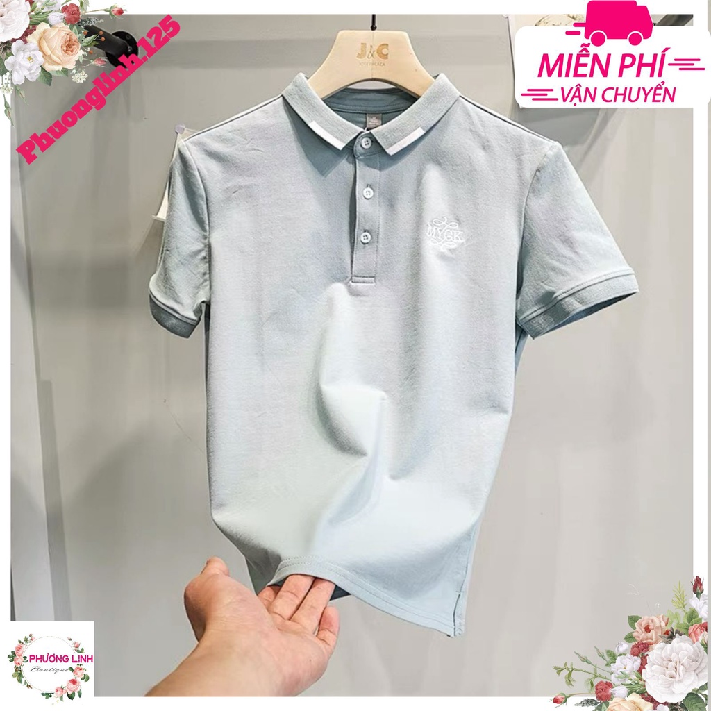 ÁO POLO THÊU CHỮ MGYK CHO NAM | BigBuy360 - bigbuy360.vn