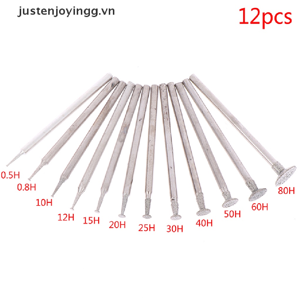 Bộ 12 Dụng Cụ Mài Kim Cương 2.3mm Chuyên Dụng