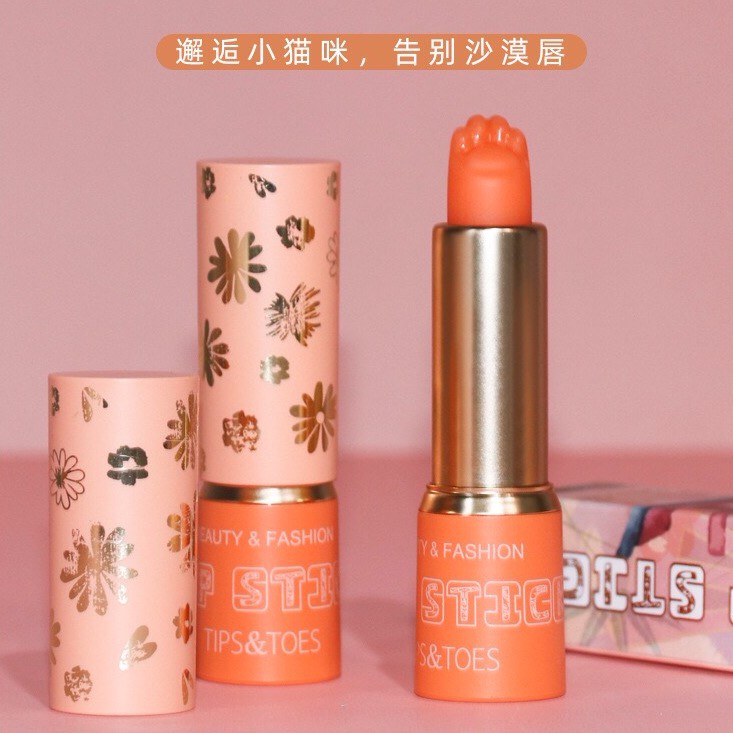 (hàng Mới Về) Son Dưỡng Môi Hình Chân Mèo Màu Sắc Tươi Tắn | BigBuy360 - bigbuy360.vn