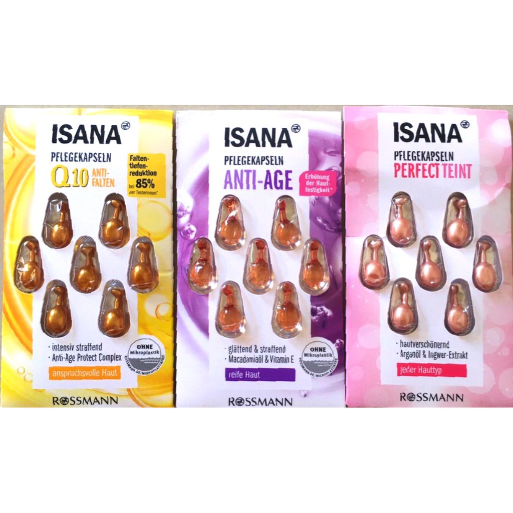 Viên serum dưỡng da isana q10 của Đức