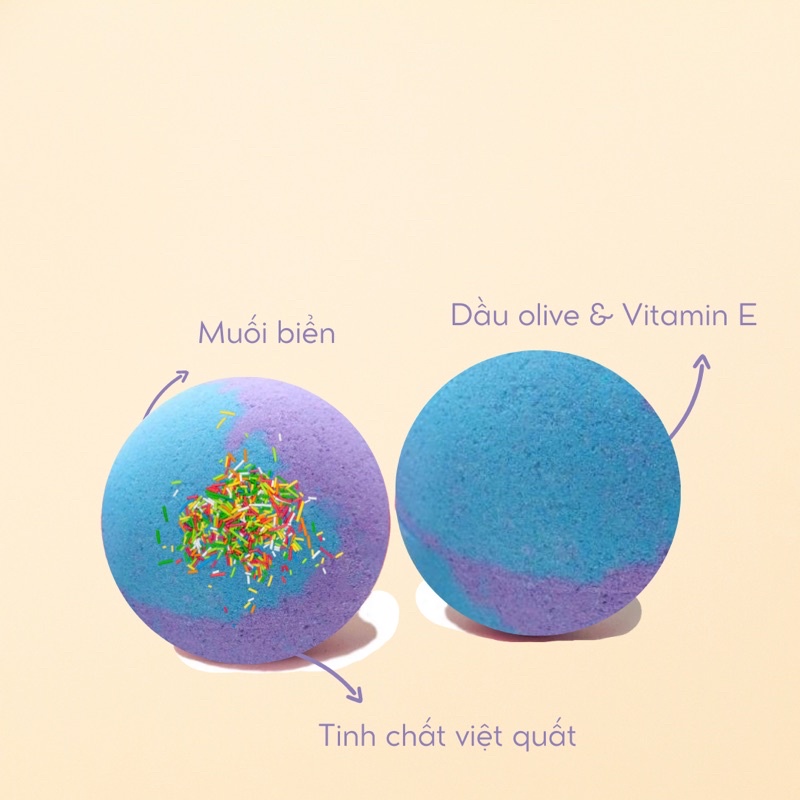 SULLEY  Bath bomb / Viên sủi bồn tắm / Bom tắm / Viên thả bồn tắm / Bathbomb