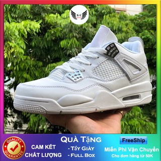 Giày JorDan4🎁FREESHIP🎁 Giảm Ngay 20k Khi Nhập [ GIAY JORDAN4 ] Giày JD4 Trắng Nam Nữ