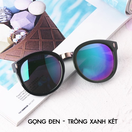 kính mát nữ oversize tròng tráng gương gọng khắc mũi tên cao cấp kính râm Chống tia cực tím Phong cách Nhật Bản K5016t