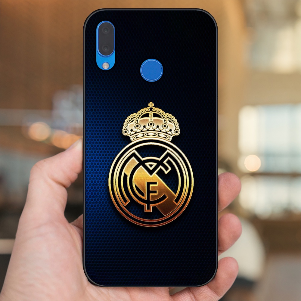 Ốp lưng Huawei Nova 3, Nova 3i, Nova 3e, P20 Lite viền đen in hình Real Madrid