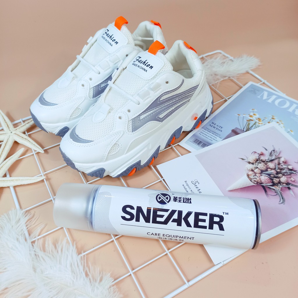 Bình xịt bọt vệ sinh giày, Bình tẩy trắng sneaker sạch nhanh, dễ sử dụng