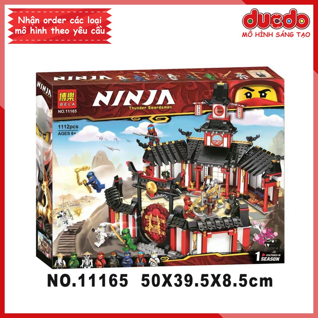 BELA 11165 Lắp ghép Ninjago Đấu Trường Luyện Công - Đồ chơi Xếp hình Mô hình Ninja 70670 LEPIN 06098