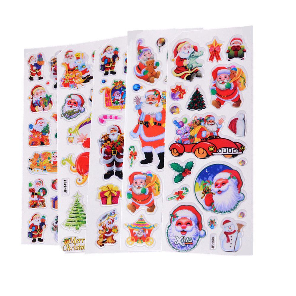 LUOL Set 5 / 10 Sticker Dán Trang Trí Giáng Sinh