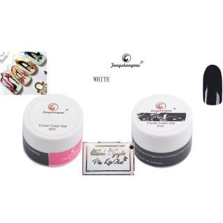 Gel Vẽ Nổi Móng Tay Fengshangmei 2 màu Đen, Trắng (Lẻ 1 Hũ)
