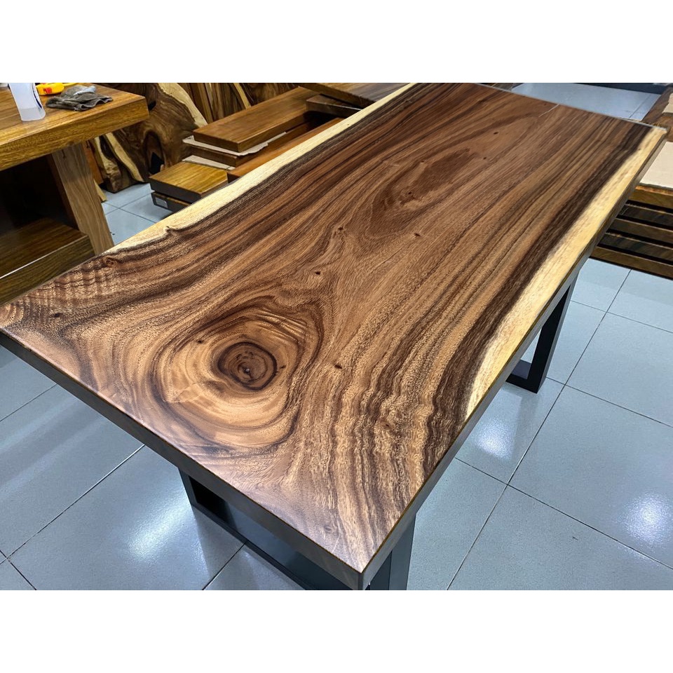 Mặt Bàn Gỗ Me Tây 120x60x5cm - Gỗ An Phát