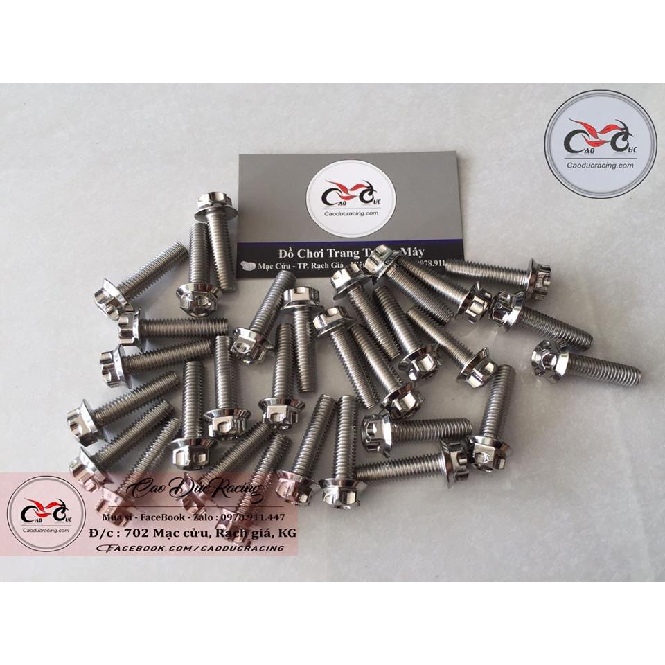 ốc Problot CNC 8x30 Trắng - (giá 1 con)