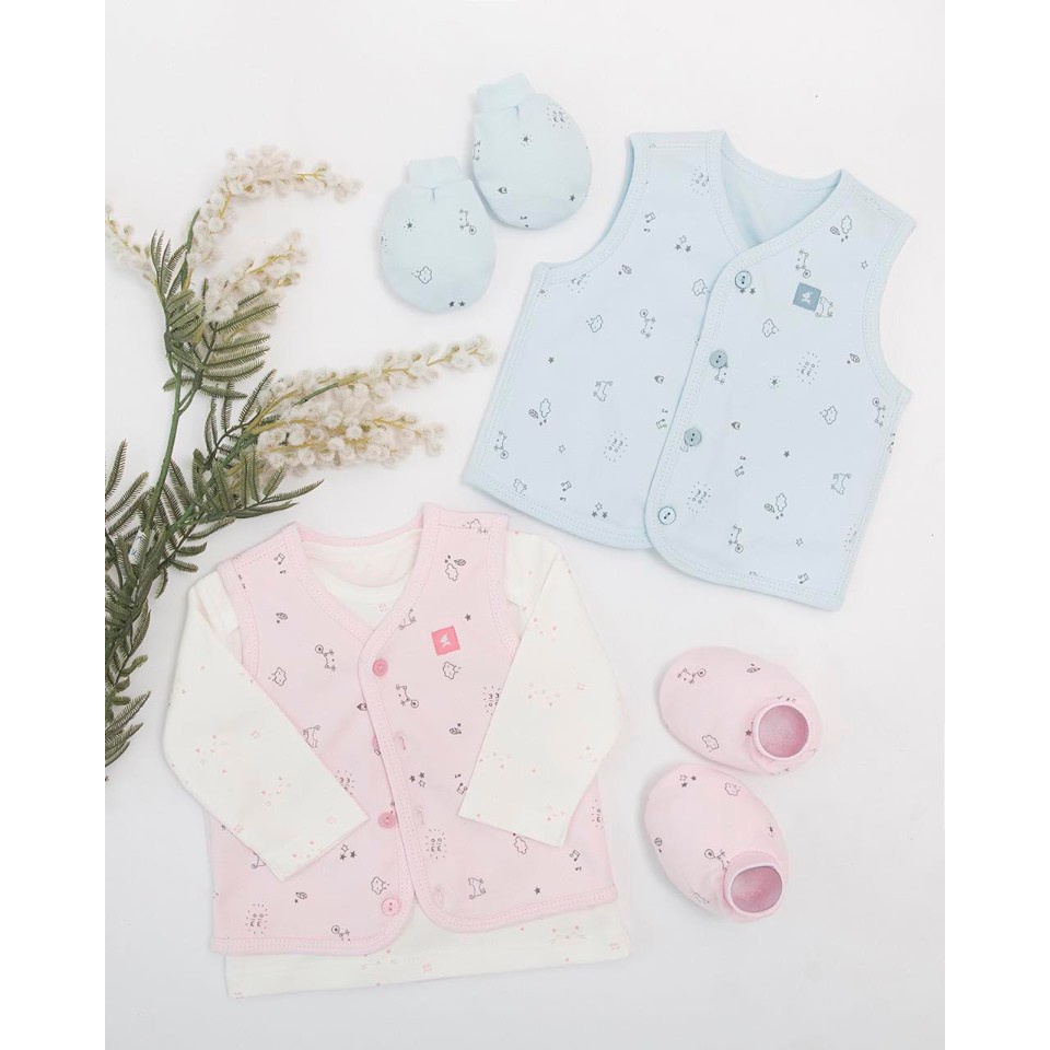 Áo Gile Mio 2 Lớp Cotton Mềm Mại Xinh Xắn, Áo ghi lê gile sơ sinh Thị Nắng Store