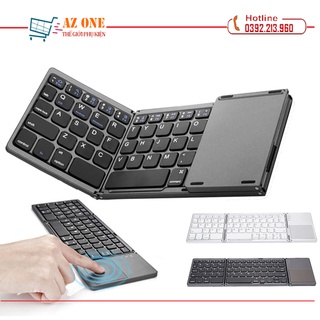 Bàn Phím Không Dây Mini Gấp Gọn Bluetooth Tích Hợp Touchpad B033