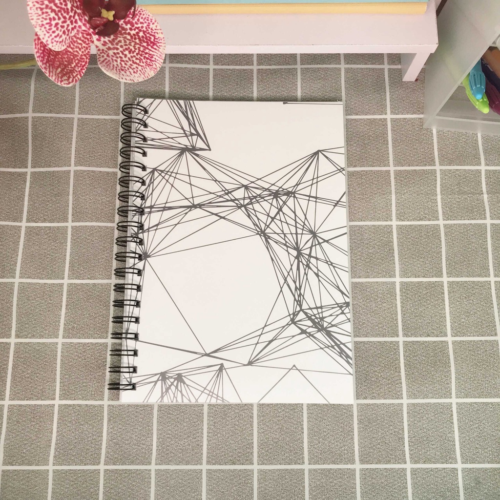 Sổ / Vở lò xo kép caro, kẻ ngang, chấm bi PATTERN LOVER  B5 Self Planner vở môn học sinh, tiếng anh, đại số, hình học