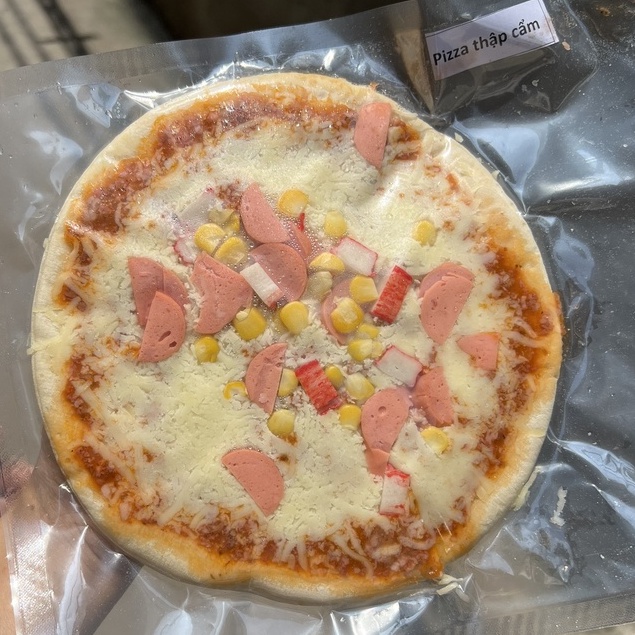 Bánh pizza phô mai làm sẵn, hút chân không (size 16cm )