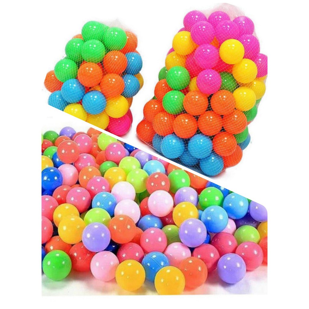 COMBO 100 quả bóng nhựa cho bé vui chơi - Bóng nhựa nhiều màu sác
