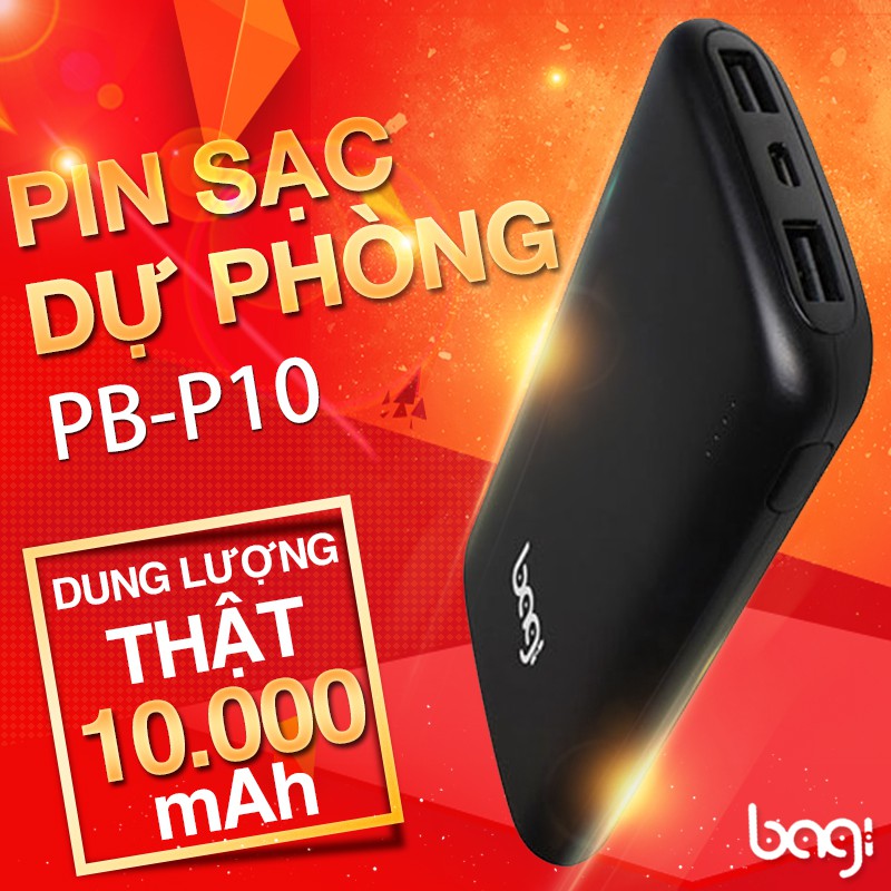 Pin Dự Phòng Bagi 10000mAh