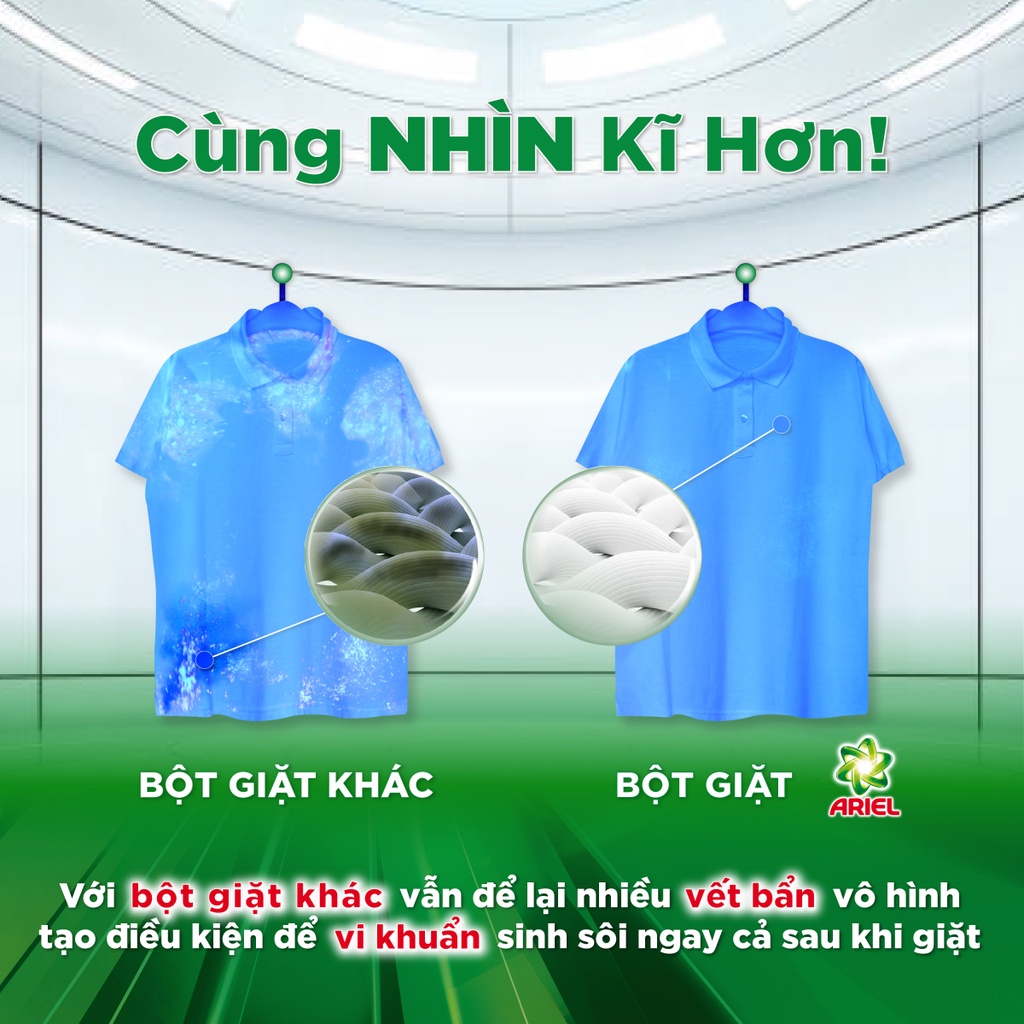 Bột Giặt Ariel Nhiều Mùi Hương Túi 5Kg/5.5Kg