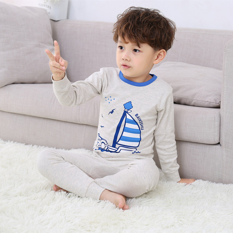 Set 2 Món Đồ Ngủ Áo Tay Dài &amp; Quần Dài Cho Bé