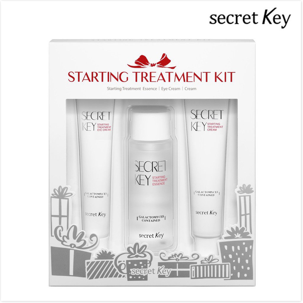 [Mã giảm giá] Bộ Kit dưỡng sáng da chống lão loá Secret Key Starting Treatment Kit (Essence, Eye Cream, Cream)