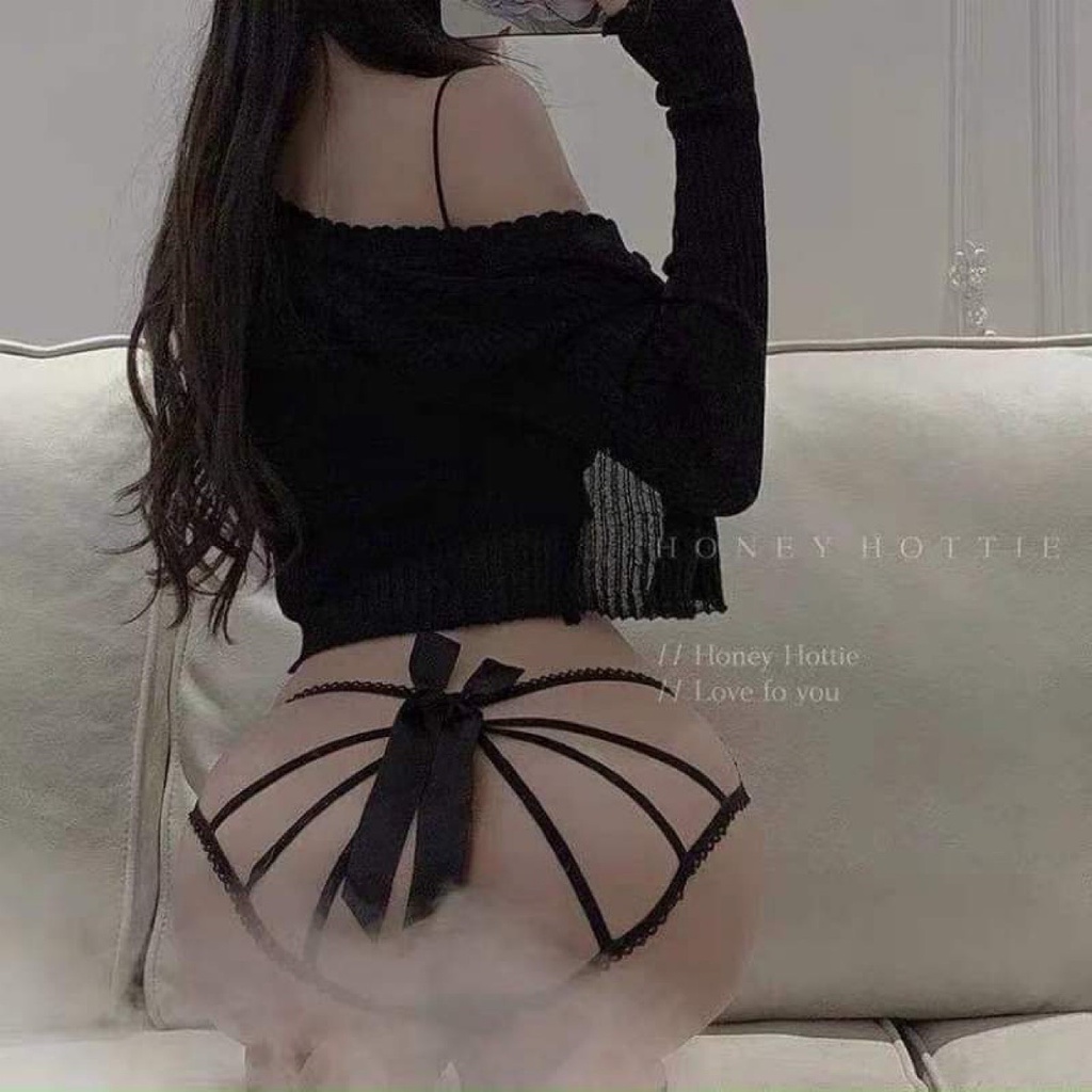 Quần Lót Xẻ Đáy Sexy Quyến Rũ Phối Ren