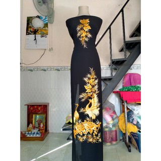 Vải áo dài thêu cao cấp