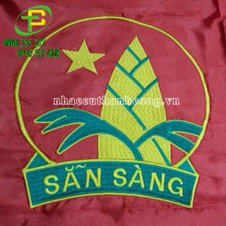 Cờ ĐỘI Thêu mẫu chuẩn,cờ thêu giá rẻ
