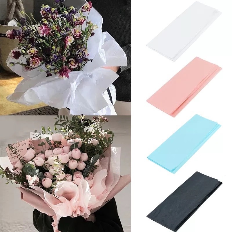 Set 100 Tờ Giấy Gói Quà / Áo Sơ Mi / Giày Dép Handmade DIY Nhiều Màu Sắc