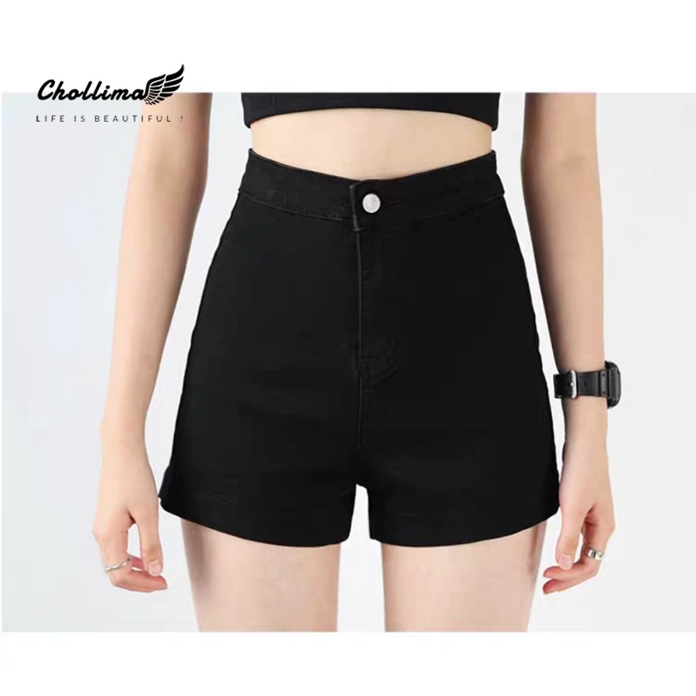 Quần short jean nữ co giãn Chollima không túi basic QS028 phong cách hàn quốc | BigBuy360 - bigbuy360.vn