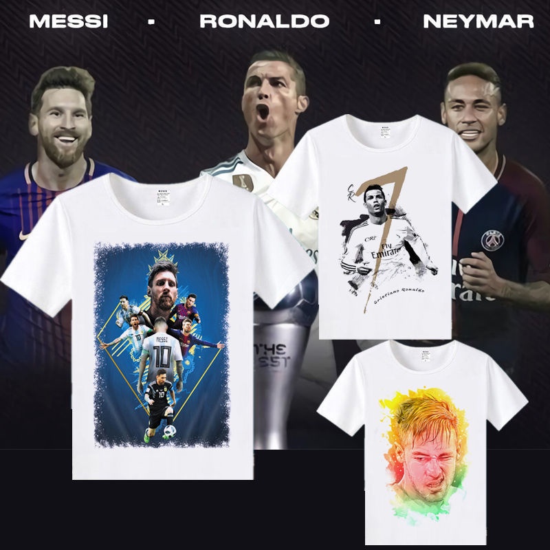 Áo Thun Tay Ngắn In Hình Cầu Thủ Bóng Đá Chris Ronaldo