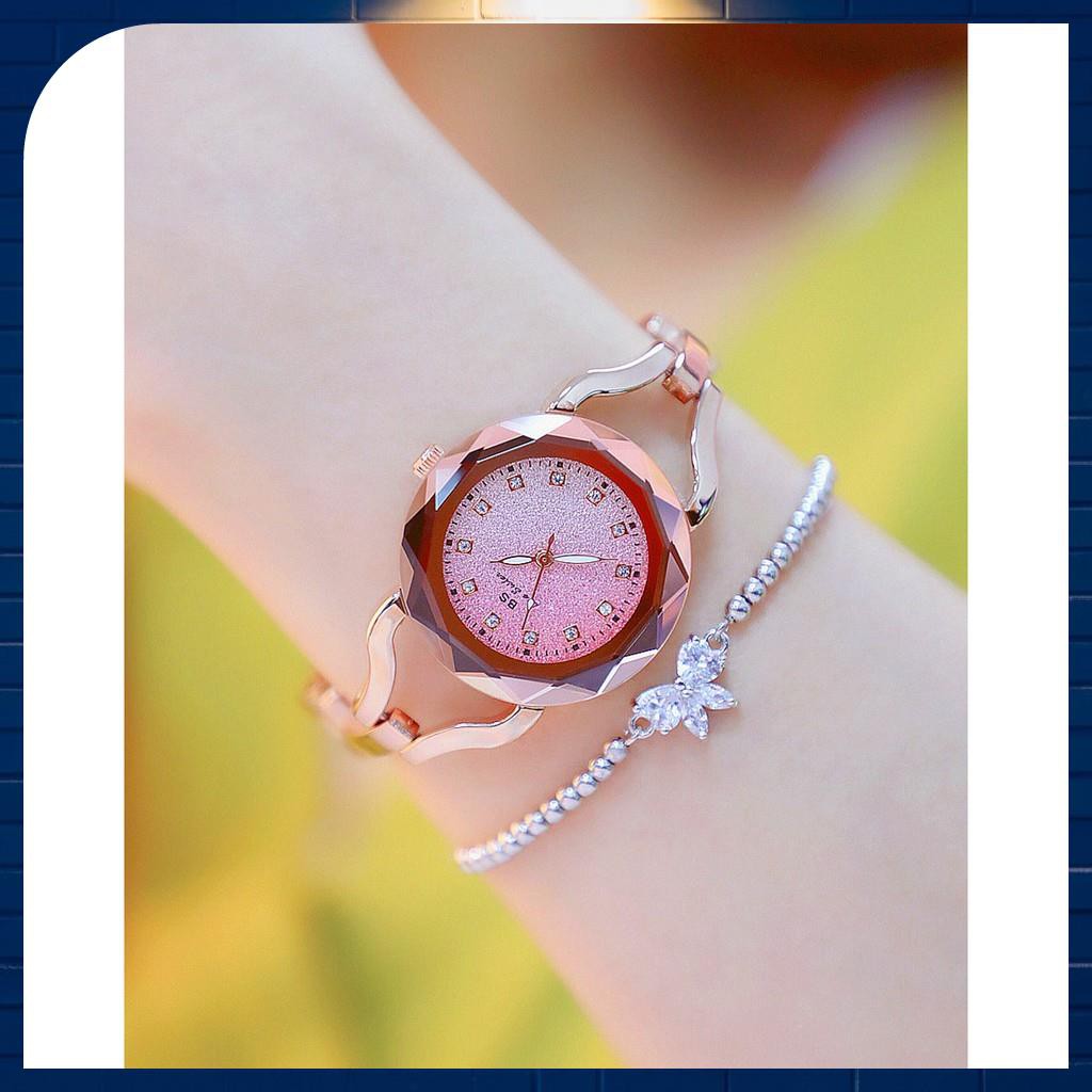 Đồng hồ nữ Bee Sister hàng chính hãng dây lắc mặt 3D siêu độc