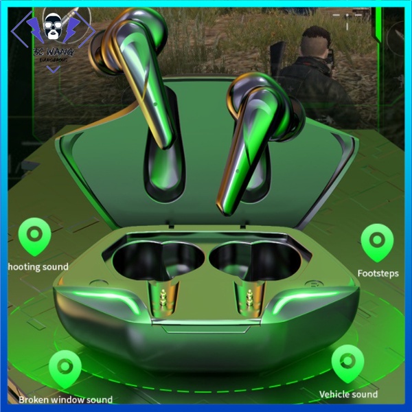 Tai nghe chơi game không dây G11 TWS Bluetooth 5.0 - Âm trầm mạnh mẽ, micrô có độ trễ cực thấp, chống nước IPX5