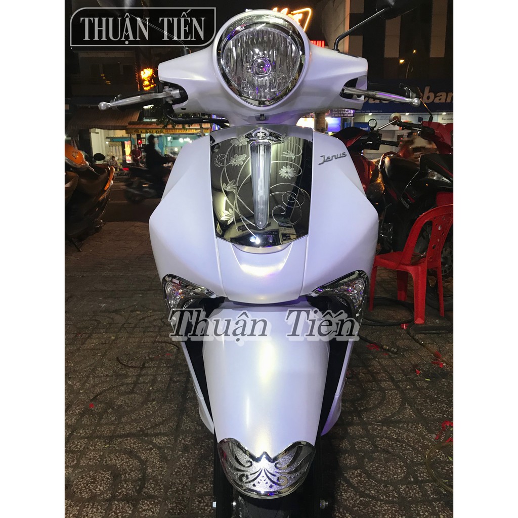 YAMAHA JANUS - MỎ DEPF TRƯỚC VÀ SAU NHỰA XI INOX CAO CẤP