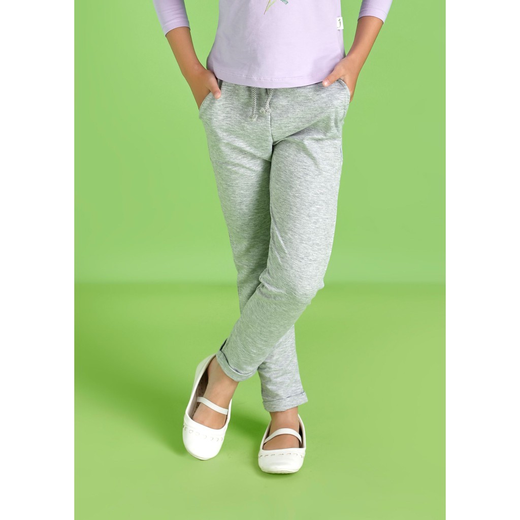 Quần thun lơ vê xám bé gái QDG014 - JADINY